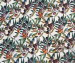 Watercolor Colored Olive Patterned Sofa and Curtain Fabric