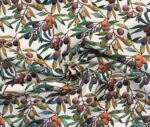 Watercolor Colored Olive Patterned Sofa and Curtain Fabric - Image 4