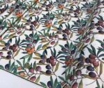 Watercolor Colored Olive Patterned Sofa and Curtain Fabric - Image 5