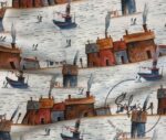 Watercolor Home Patterned Sofa and Curtain Fabric - Image 3