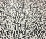 Watercolor Letters Patterned Fabric - Image 4