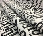 Watercolor Letters Patterned Fabric - Image 8