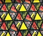 Watermelon Triangles Patterned Fabric