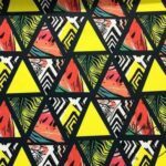 Watermelon Triangles Patterned Fabric