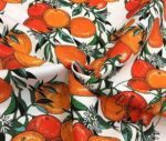 White Background Grapefruit Patterned Sofa Fabric - Image 3