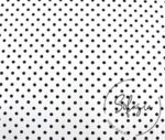 White Fabric with Black Small Polka Dots (Curtain and Sofa Fabrics) - Image 3