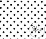 White Fabric with Black Small Polka Dots (Curtain and Sofa Fabrics) - Image 4
