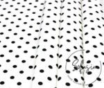 White Fabric with Black Small Polka Dots (Curtain and Sofa Fabrics) - Image 7