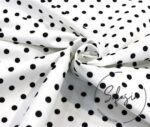 White Fabric with Black Small Polka Dots (Curtain and Sofa Fabrics) - Image 8