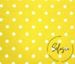 White Fabric with Small Polka Dots