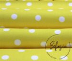 White Fabric with Small Polka Dots - Image 4
