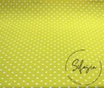 White Fabric with Small Polka Dots - Image 6