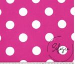 White Polka Dot Fuchsia Fabric (Curtain and Sofa Fabrics) - Image 3