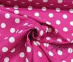 White Polka Dot Fuchsia Fabric (Curtain and Sofa Fabrics) - Image 7