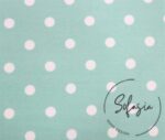 White Small Dot Mint Fabric (Curtain and Sofa Fabrics) - Image 5