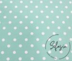 White Small Dot Mint Fabric (Curtain and Sofa Fabrics) - Image 6