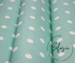 White Small Dot Mint Fabric (Curtain and Sofa Fabrics) - Image 7