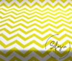 Yellow and White Zigzag Patterned Curtain and Sofa Fabric - Image 4