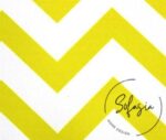 Yellow and White Zigzag Patterned Curtain and Sofa Fabric - Image 5