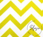 Yellow and White Zigzag Patterned Curtain and Sofa Fabric - Image 6