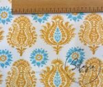 Yellow Damask Patterned Drapery and Upholstery Fabric - Image 4