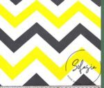 Yellow Gray Color Zigzag Patterned Curtain and Sofa Fabric - Image 4