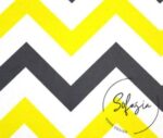 Yellow Gray Color Zigzag Patterned Curtain and Sofa Fabric - Image 5