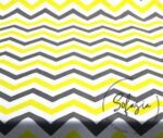 Yellow Gray Color Zigzag Patterned Curtain and Sofa Fabric - Image 6