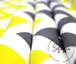 Yellow Gray Color Zigzag Patterned Curtain and Sofa Fabric - Image 7