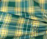 Yellow Green Checked Pattern Fabric - Image 3