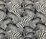 Zebra Herd Patterned Sofa and Curtain Fabric