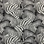 Zebra Herd Patterned Sofa and Curtain Fabric