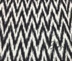 Zigzag Ikat Black White Sofa and Curtain Fabric