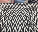 Zigzag Ikat Black White Sofa and Curtain Fabric - Image 5