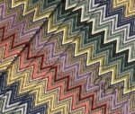 Zigzag Patterned Fabric with Vibrant Color Transition - Image 4