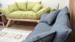 Wooden Mid Century Modern Outdoor Sofa, Small 2 Seater Couch - Image 5