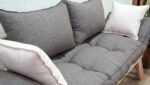 Wooden Japanese Sofa 2 Seater, Small Apt Couch - Image 7