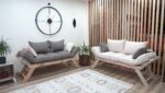 Wooden sofa for livingroom
