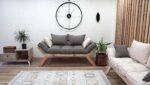 Wooden Japanese Sofa 2 Seater, Small Apt Couch - Image 2