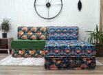 Giant Floor Cushion Couch, Large Boho Floor Pillows