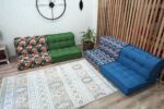 Giant Floor Cushion Couch, Large Boho Floor Pillows - Image 5