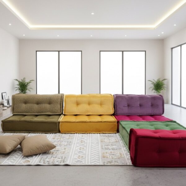 Corner Floor Sofa With Back Support