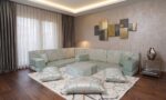L shaped oriental sofa
