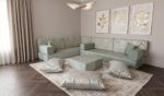 l shaped arabic sofa
