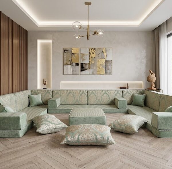 u shaped floor sofa