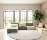 Modular Floor Cushions Living Room, Linen Tufted Sofa - Image 2