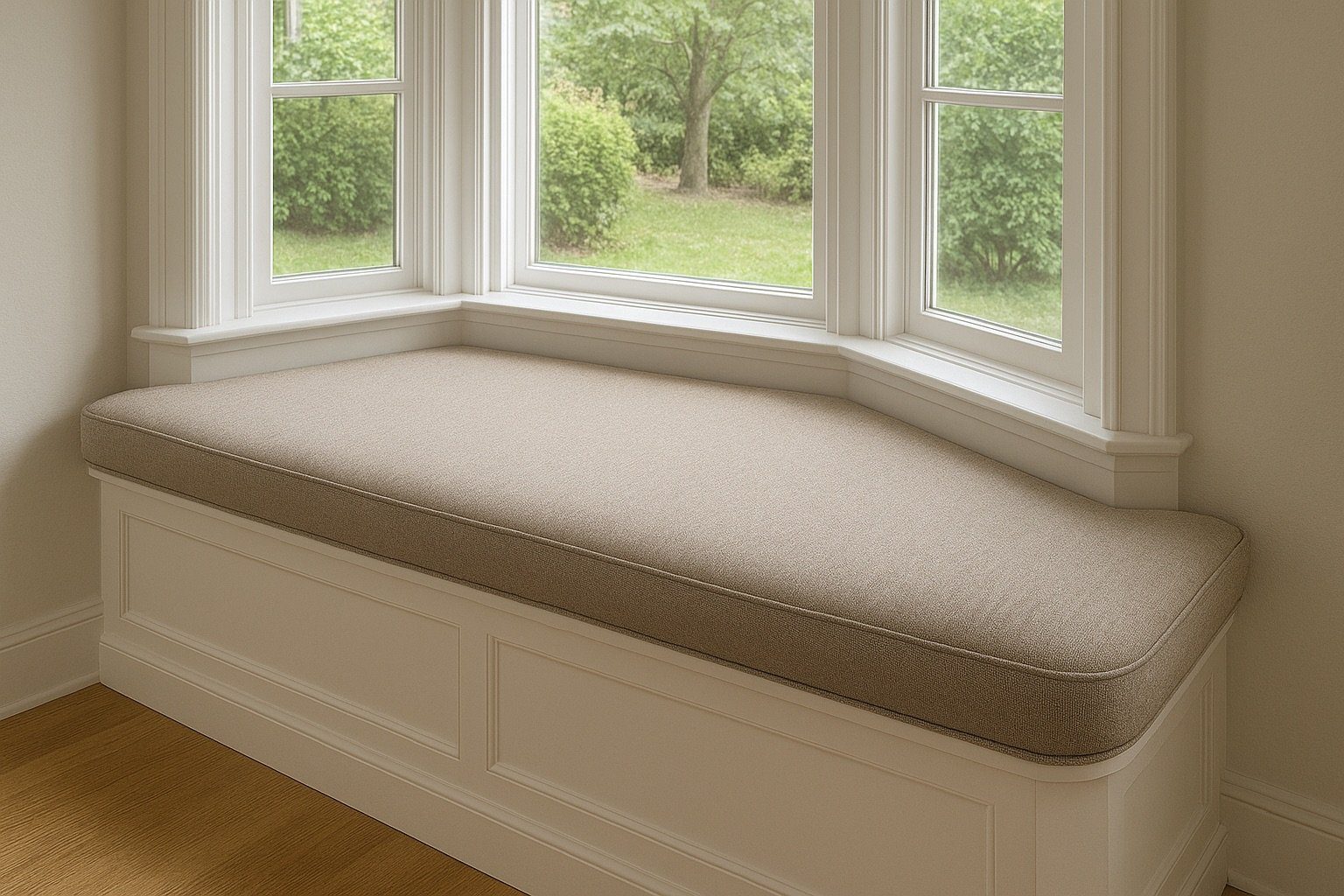 bay window cushion trapezoid Custom Trapezoid Bay Window Cushion - Image 1