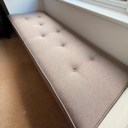 Custom Trapezoid Bay Window Cushion photo review