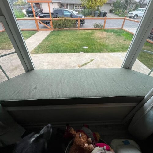 Custom Trapezoid Bay Window Cushion photo review