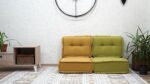 colorful sofa for kids room with soft cushions